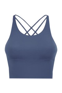 SKTF053 manufacturing women's sports Bra fashion design cross beauty back fitness running yoga dance sports Bra sports Bra specialty store front view